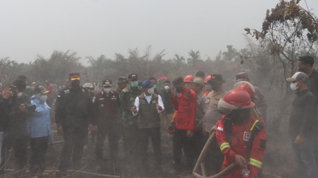 Menteri Kehutanan Tegaskan Penanganan Kebakaran Lahan di Jambi Harus Cepat dan Cegah Api Meluas